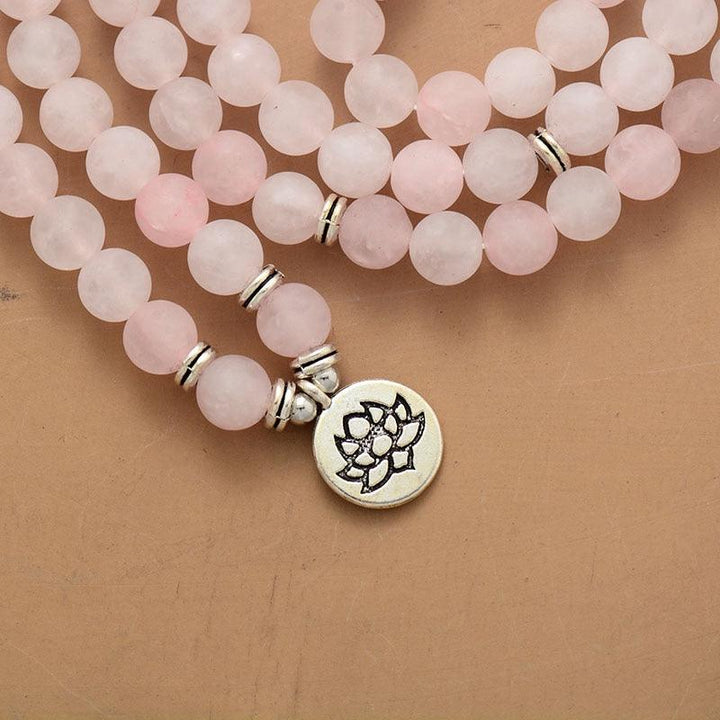 Love Mala – Rose Quartz Wrap Bracelet-Necklace