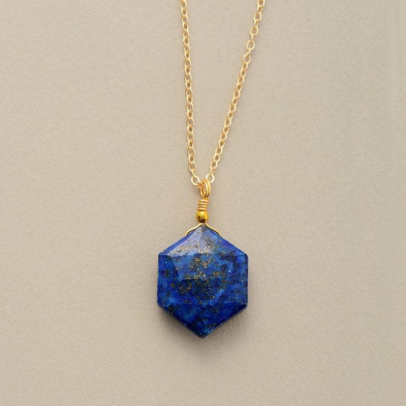 Celestial Hexa Lapis Necklace