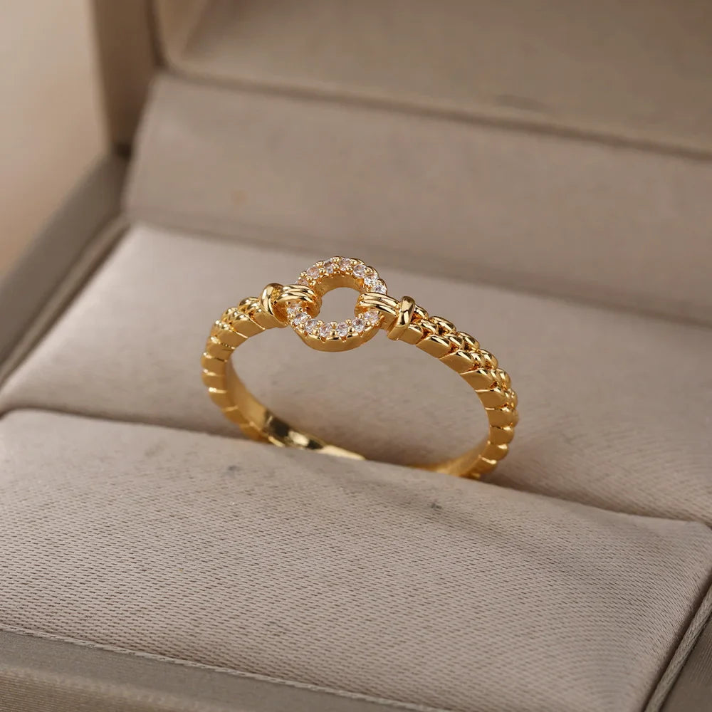 Celine Modern Chain Detail Ring