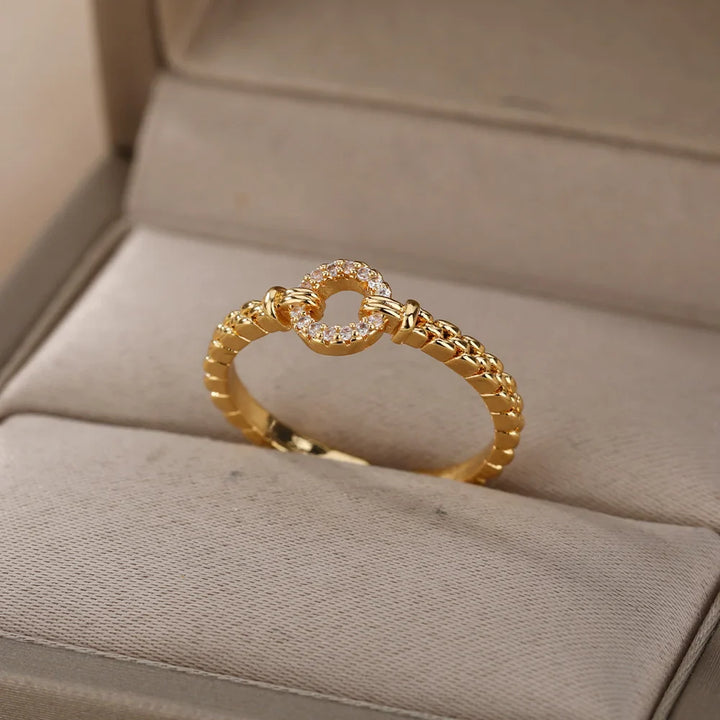 Celine Modern Chain Detail Ring