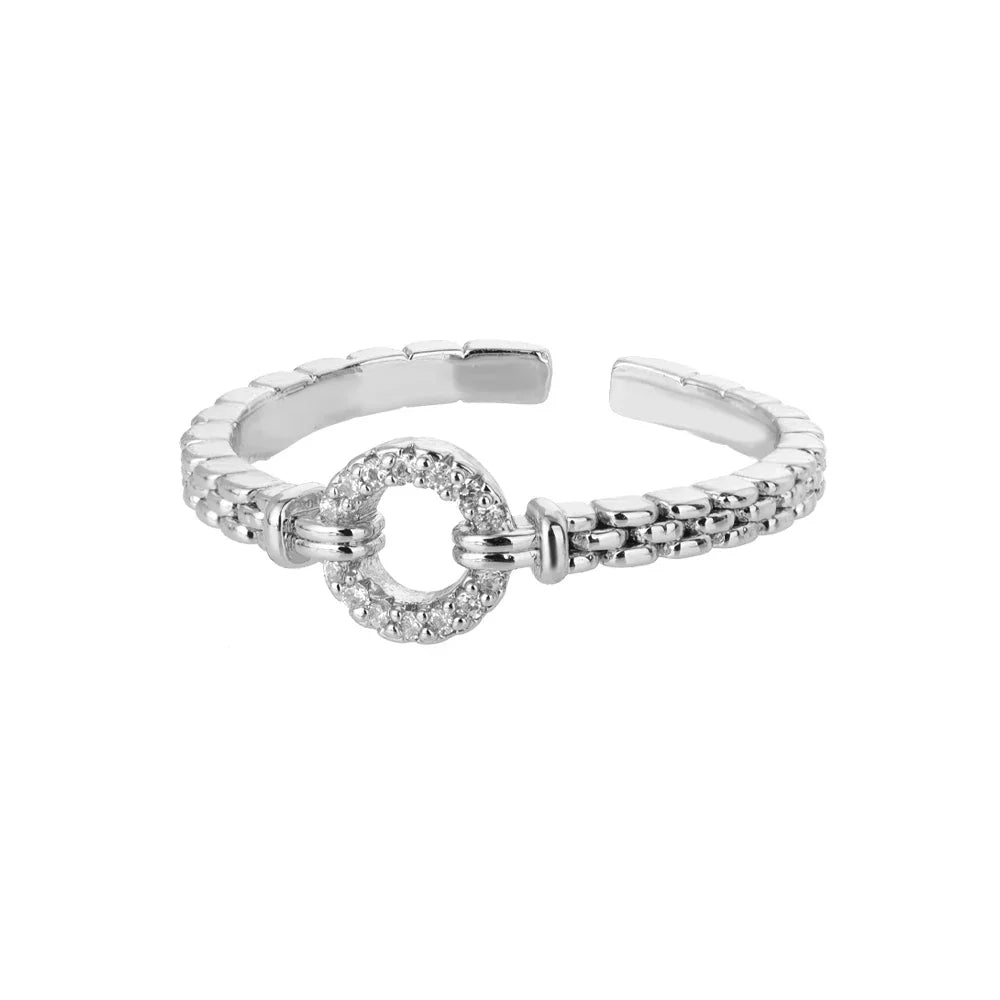 Celine Modern Chain Detail Ring