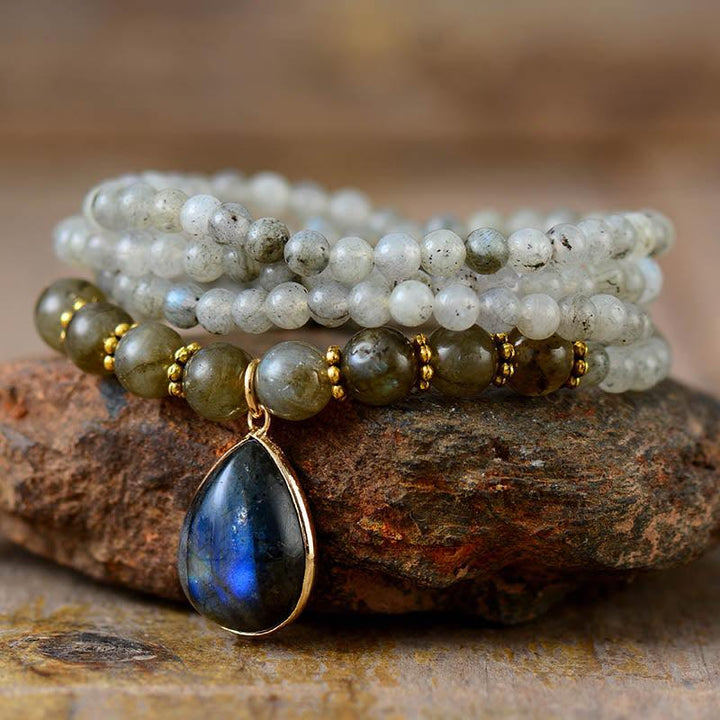 Labradorite Serenity Wrap Bracelet–Necklace