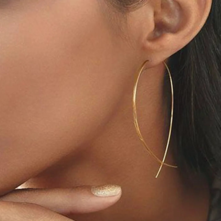 Selene Sculpted Snake Drop Earrings