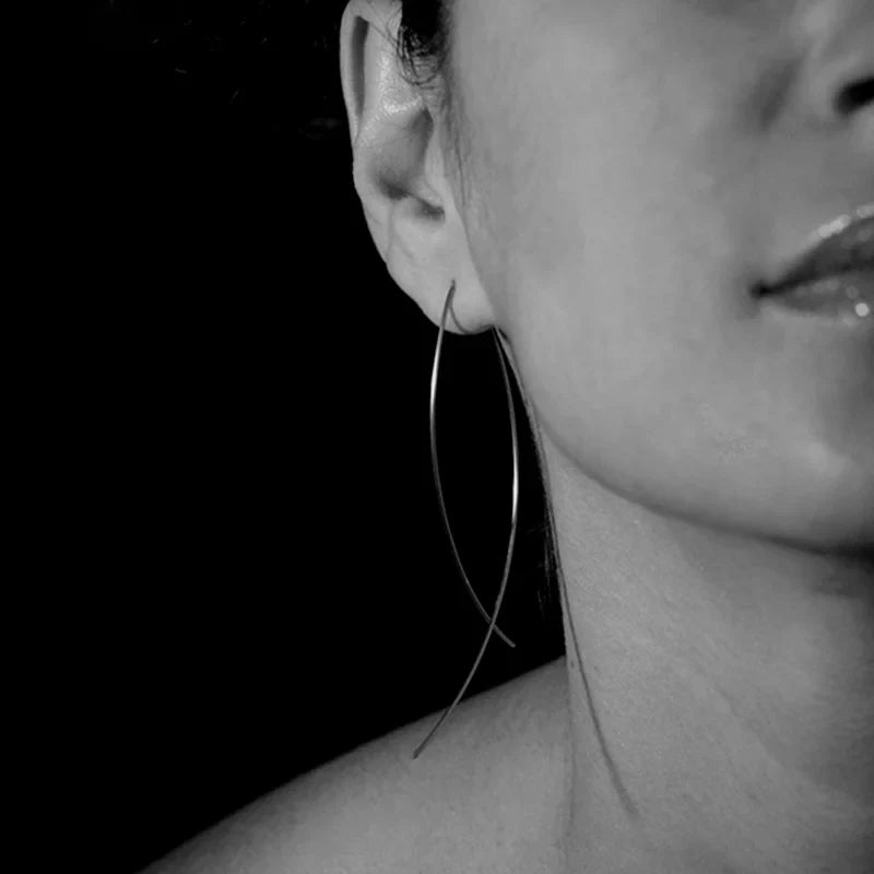 Selene Sculpted Snake Drop Earrings