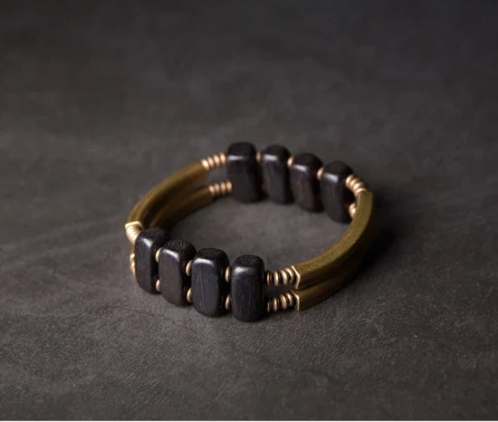 Thyra | Handmade Ebony & Copper Bracelet