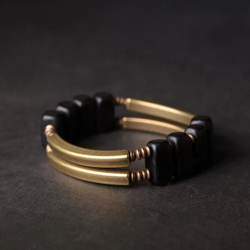 Thyra | Handmade Ebony & Copper Bracelet
