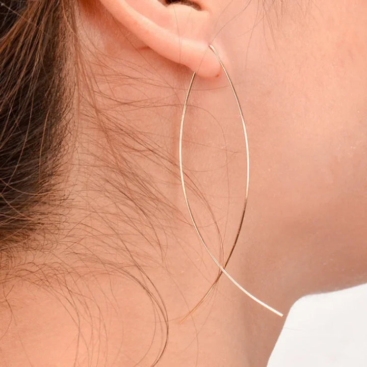 Selene Sculpted Snake Drop Earrings