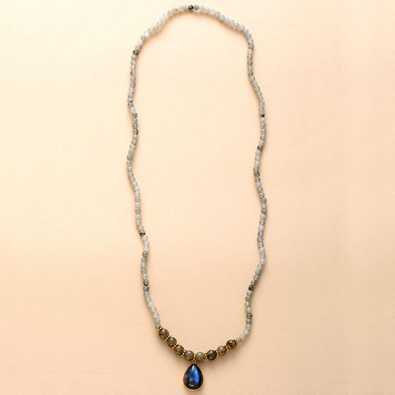 Labradorite Serenity Wrap Bracelet–Necklace