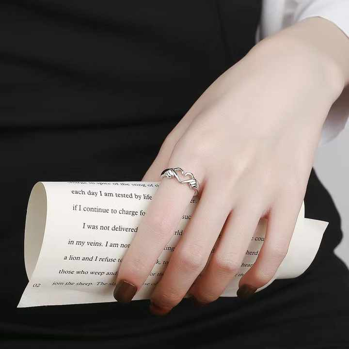 Hand Heart Love Ring
