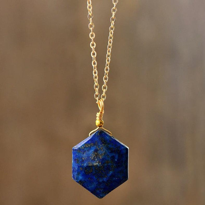 Celestial Hexa Lapis Necklace