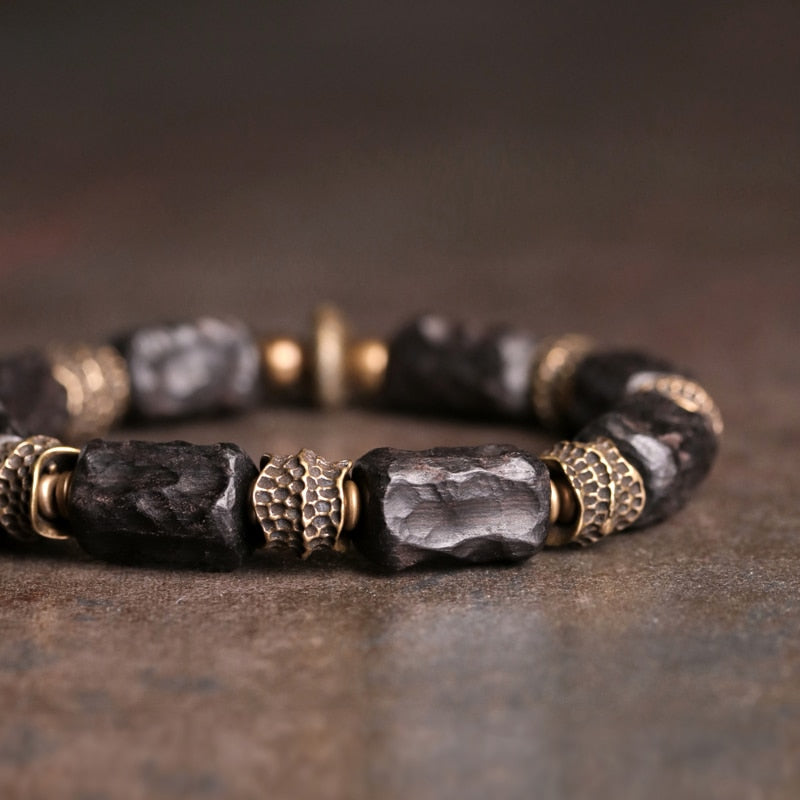 Bjorn | Handmade Ebony & Copper Bracelet