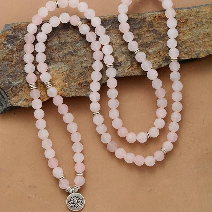 Love Mala – Rose Quartz Wrap Bracelet-Necklace