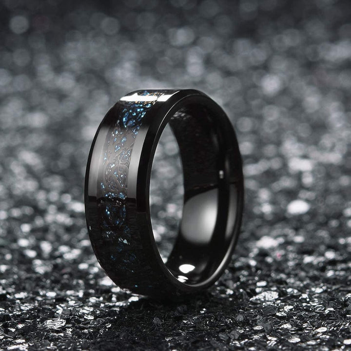 Dragon Ring - Black & Blue