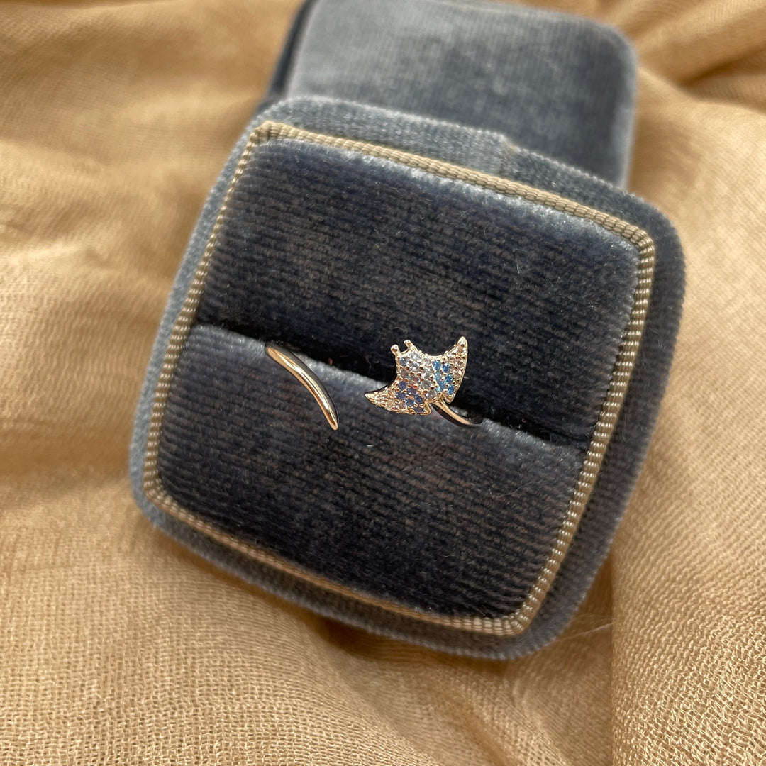 Sparkle Manta Open 925 Sterling Silver Ring