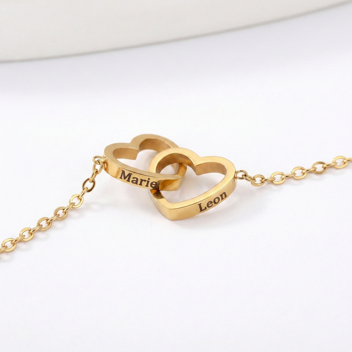 Valentine’s Gift - Personalized Names Necklace