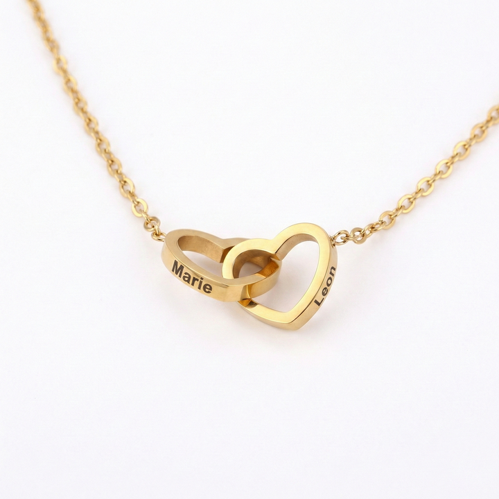 Valentine’s Gift - Personalized Names Necklace