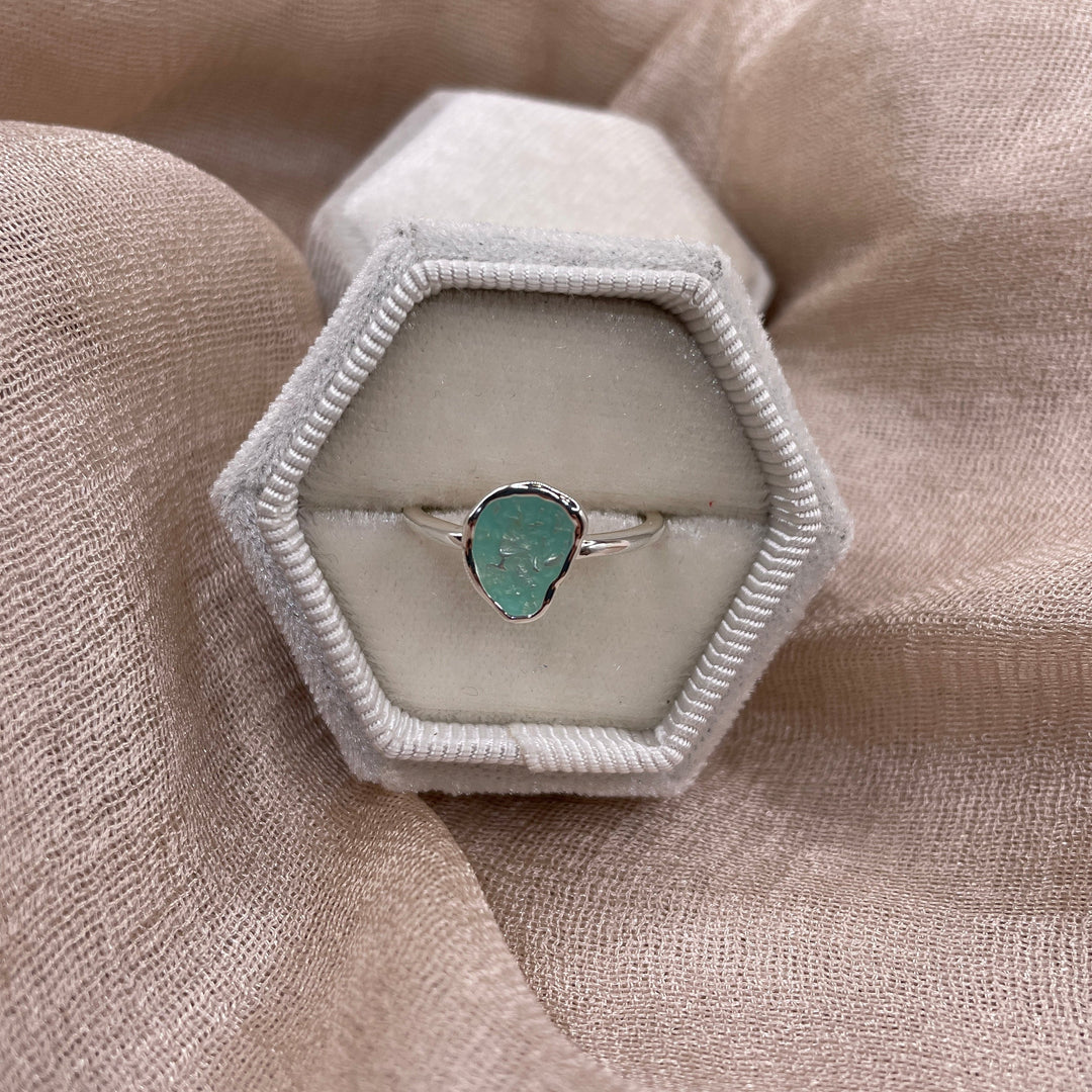 Sea Glass Glow 925 Sterling Silver Ring