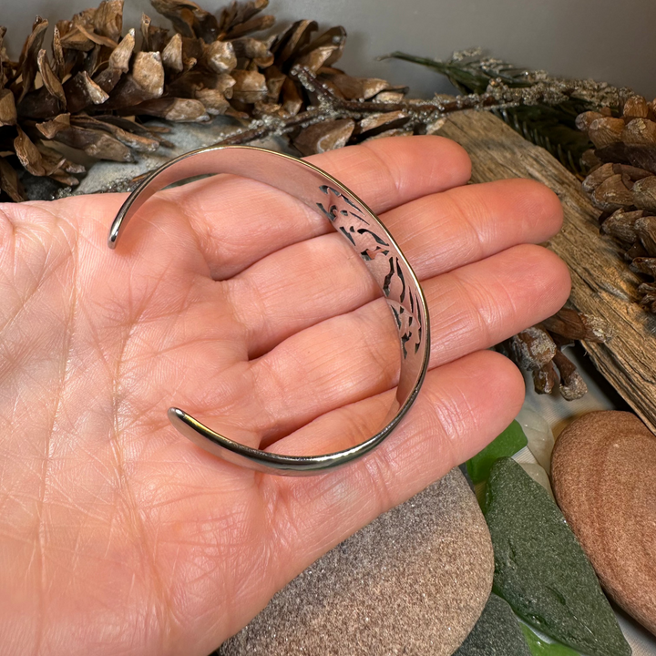 Scottish Triple Thistle Cuff Bracelet