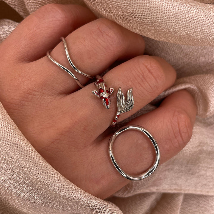 Dual Tide 925 Sterling Silver Ring