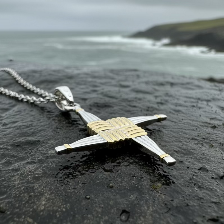 Irish Saint Brigid Cross Necklace