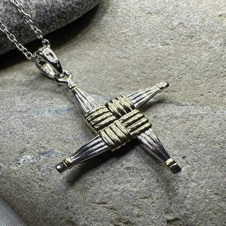 Irish Saint Brigid Cross Necklace