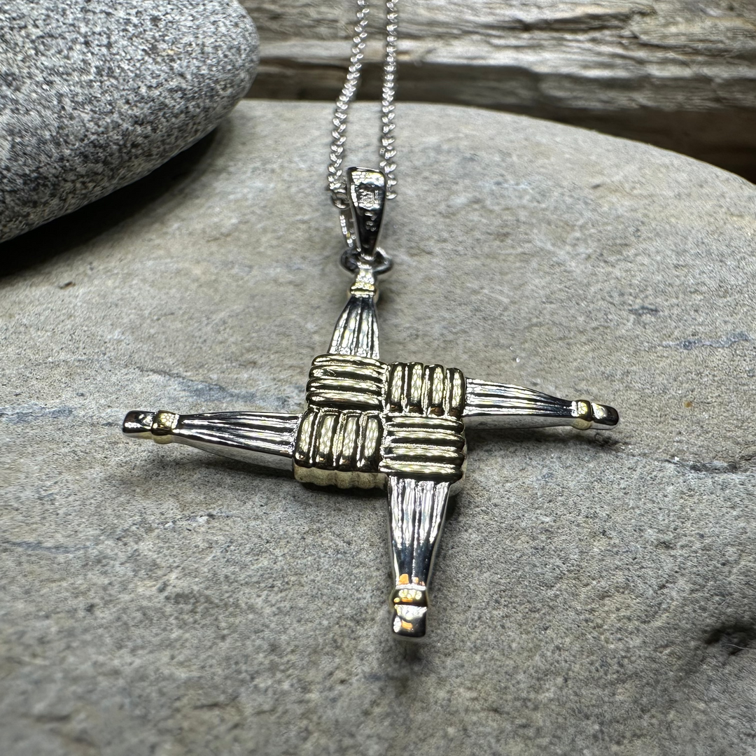 Irish Saint Brigid Cross Necklace
