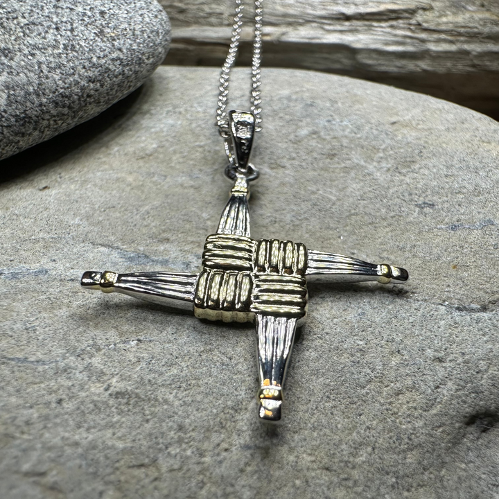 Irish Saint Brigid Cross Necklace