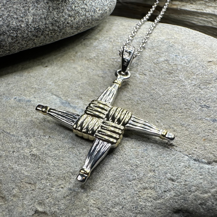 Irish Saint Brigid Cross Necklace