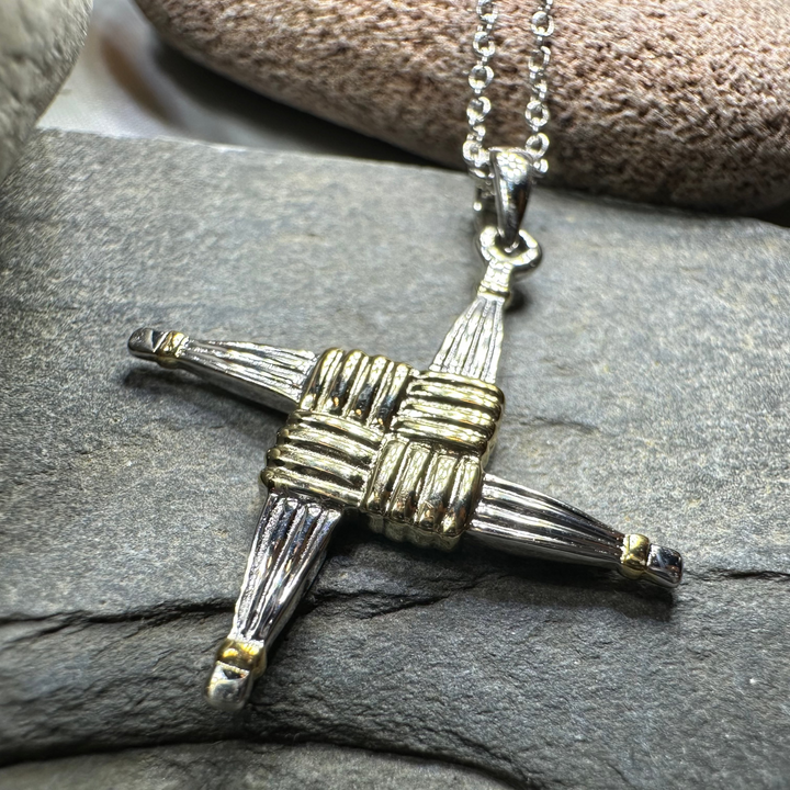 Irish Saint Brigid Cross Necklace
