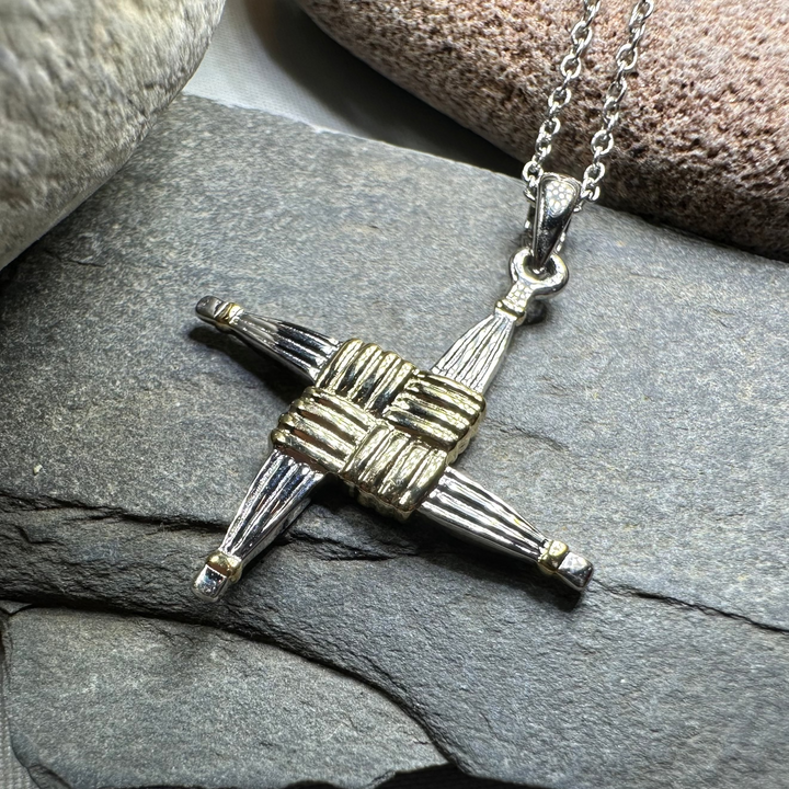 Irish Saint Brigid Cross Necklace