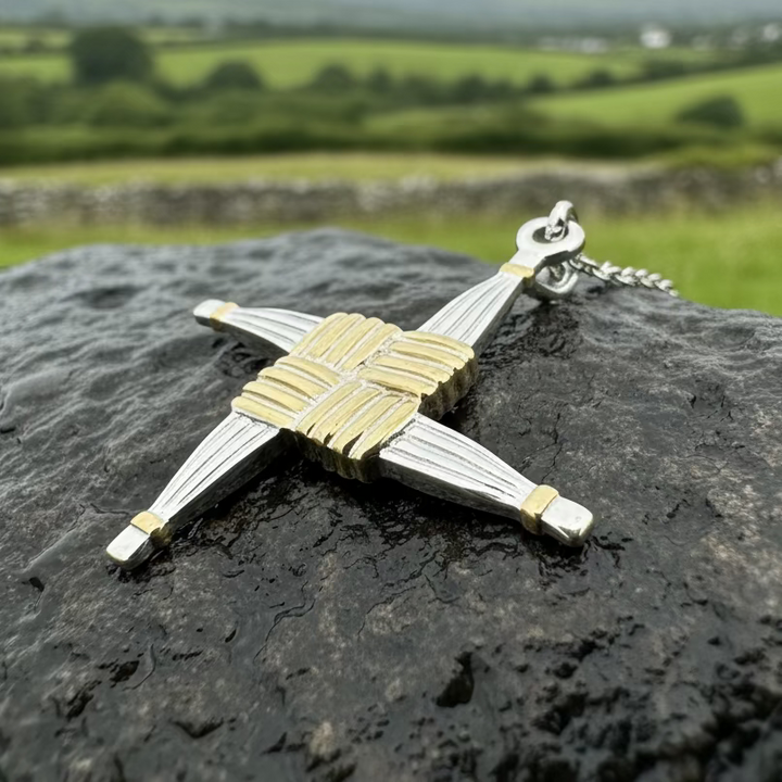 Irish Saint Brigid Cross Necklace