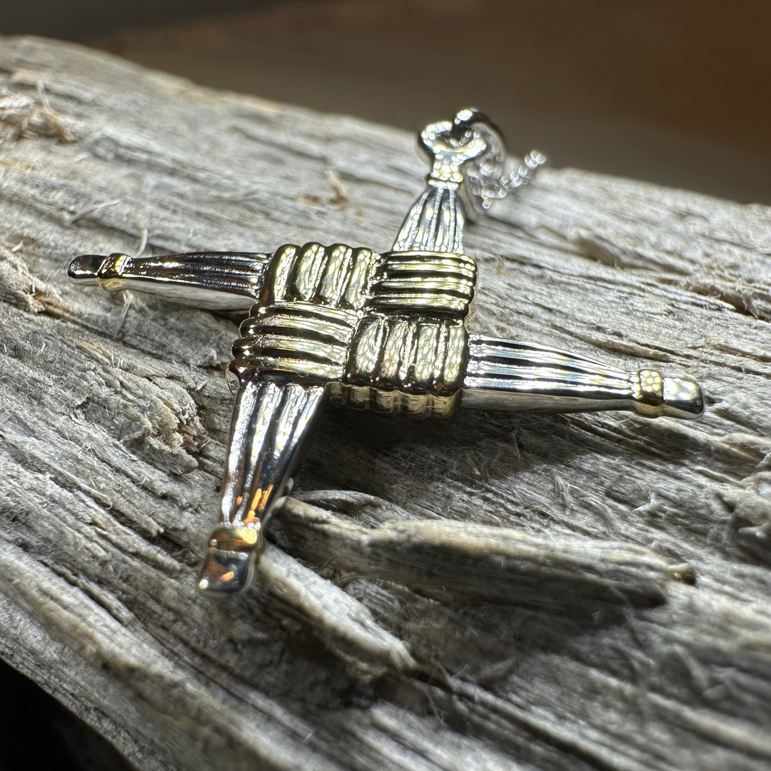 Irish Saint Brigid Cross Necklace