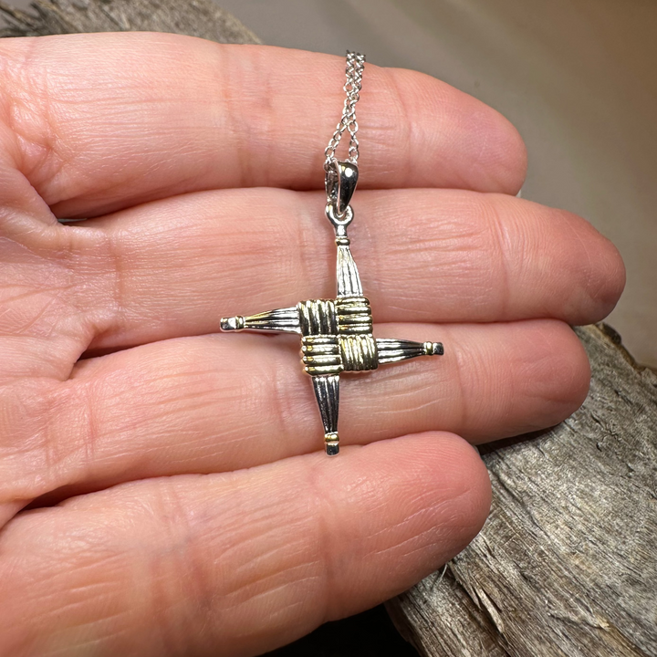 Irish Saint Brigid Cross Necklace