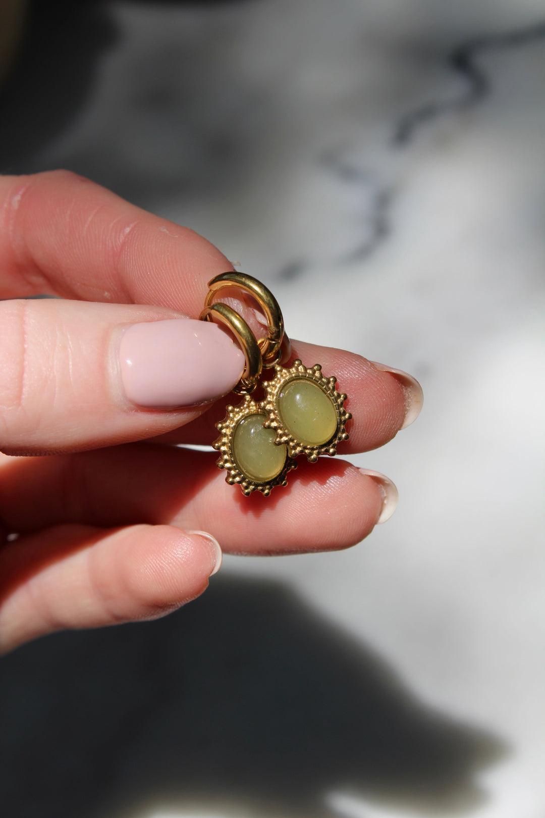Jolie - Earrings - Natural Stone - Stainless Steel