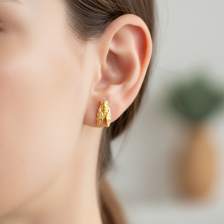 TINY CICADA STUDS (PAIR)