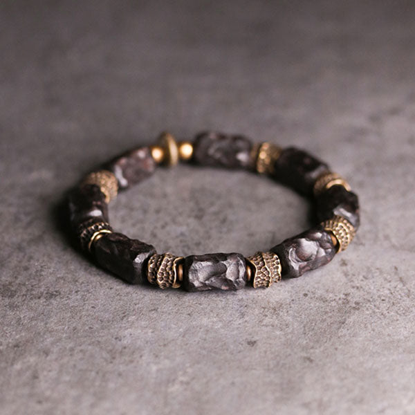 Bjorn | Handmade Ebony & Copper Bracelet