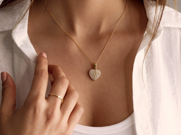 MEMORY - Personalized Opening Heart Necklace