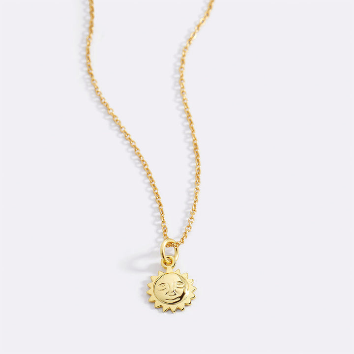 Sun Charm Pendant Necklace