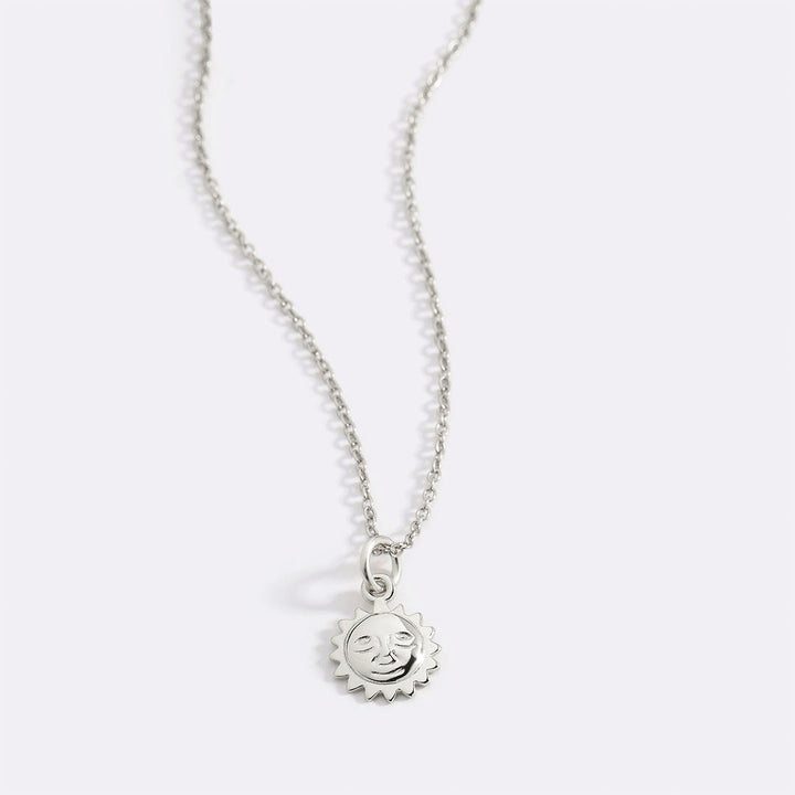 Sun Charm Pendant Necklace