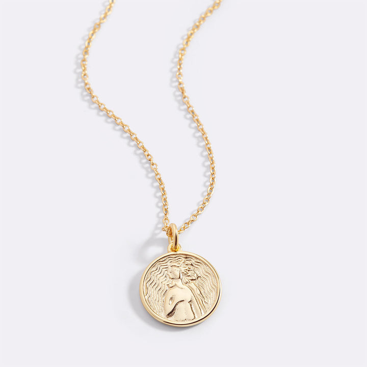 Greek Goddess Pendant Necklace