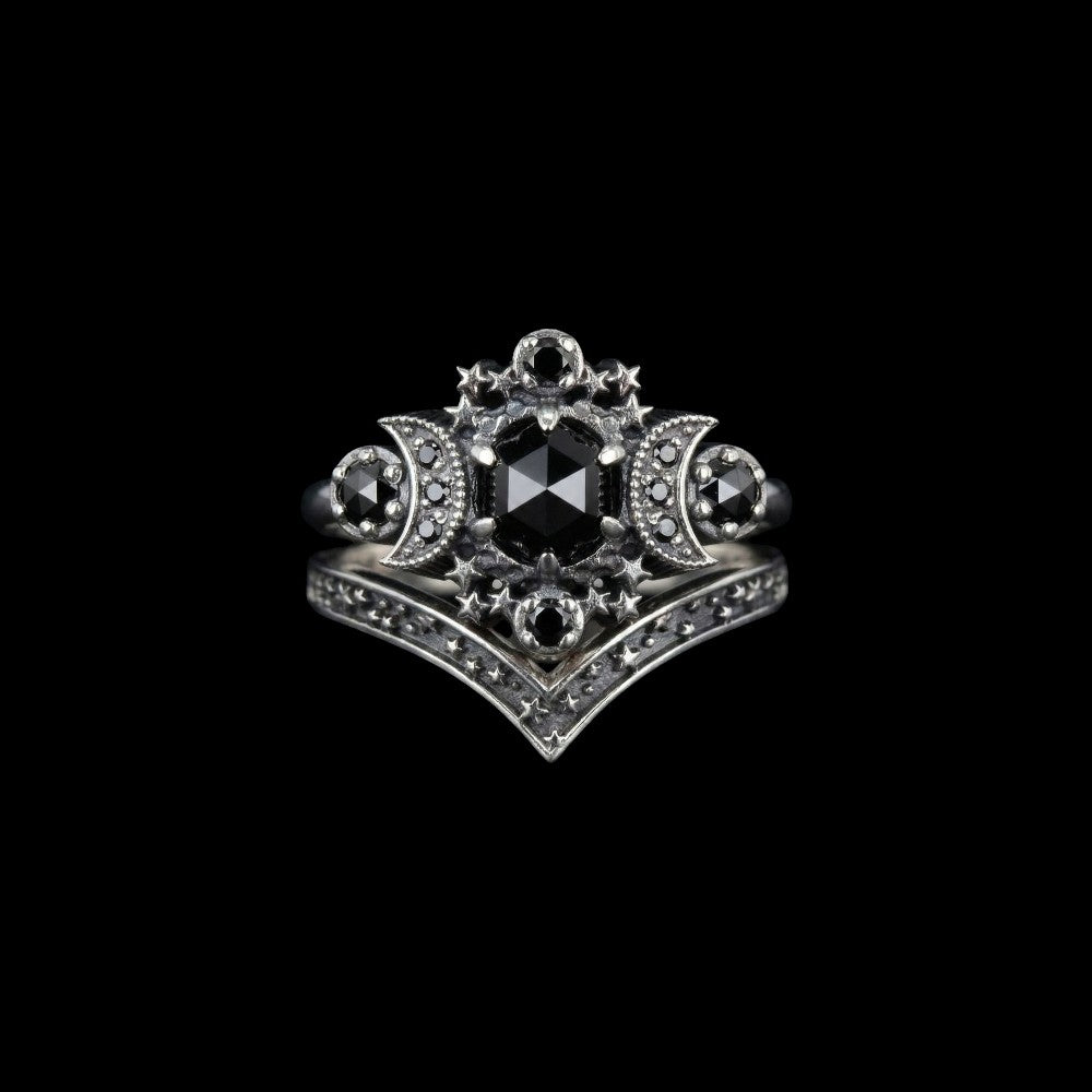 Triple Moon Ring