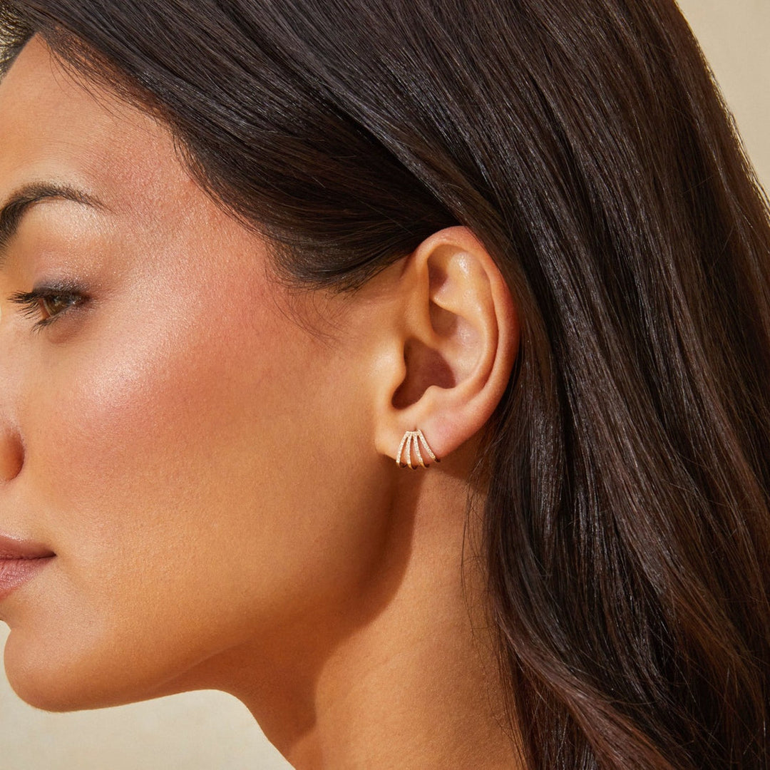 Multi Hoop Huggie Earrings