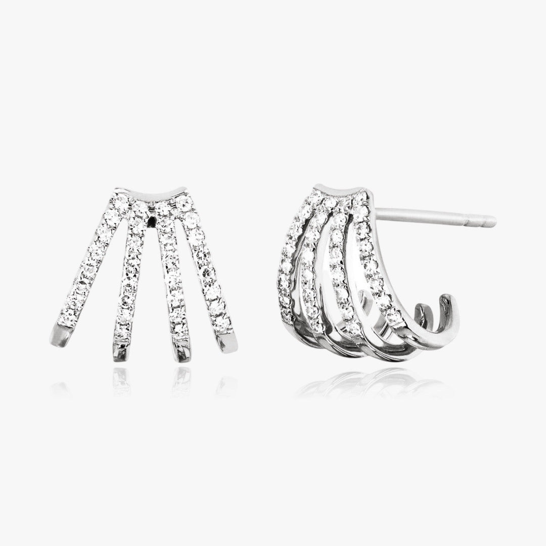 Multi Hoop Huggie Earrings