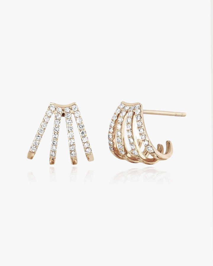 Multi Hoop Huggie Earrings