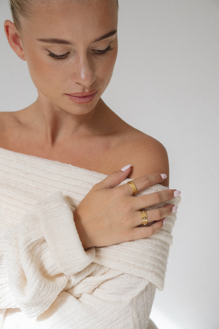 Victoria | Bold Sculpted Statement Ring