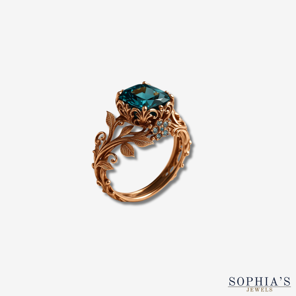 Nature Green Crystal Ring