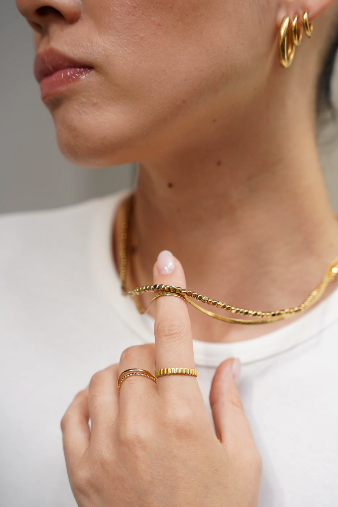 Fleeky Snake - Necklace - Stainless Steel