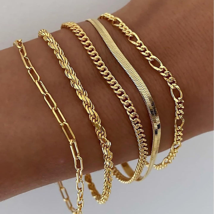Evi | Bracelet Set | Gold