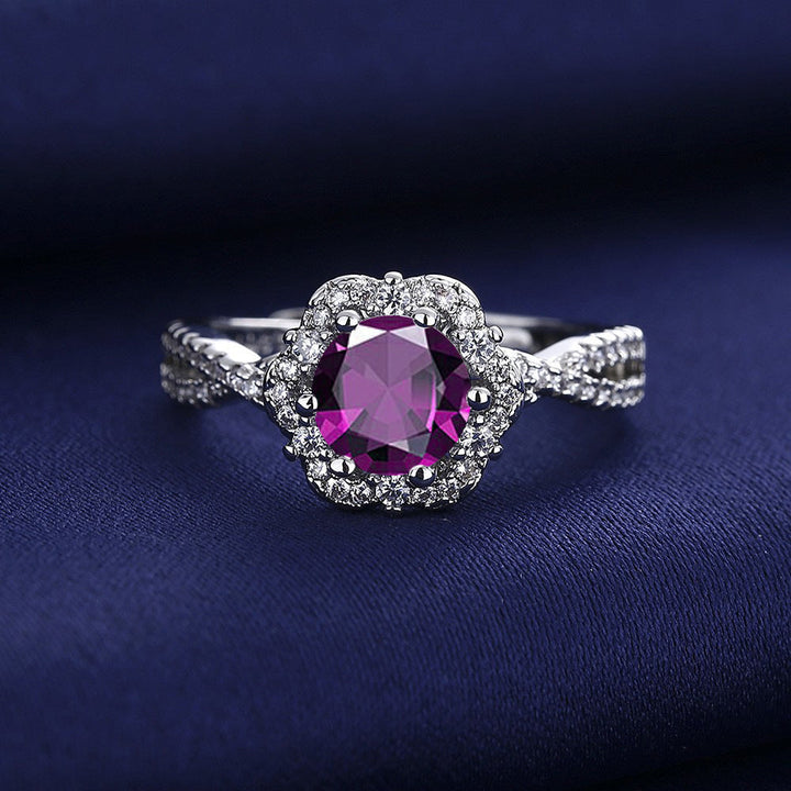 Royal Purple Blossom Ring