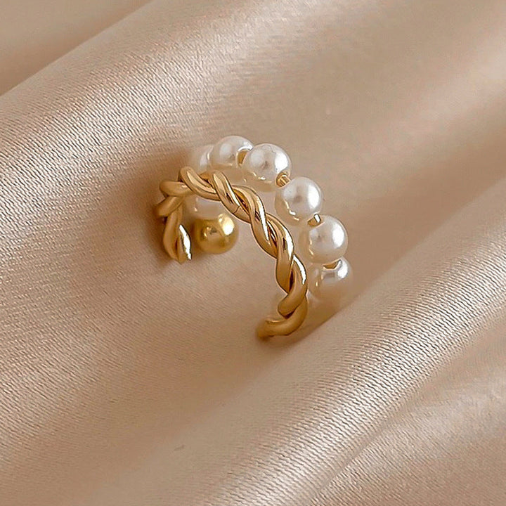 Freshwater Pearl Cuff Earrings